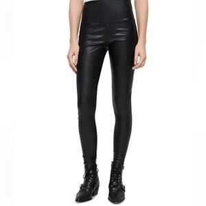 All Saints Goth Punk Vamp Sz 6 Faux Leather Leggings